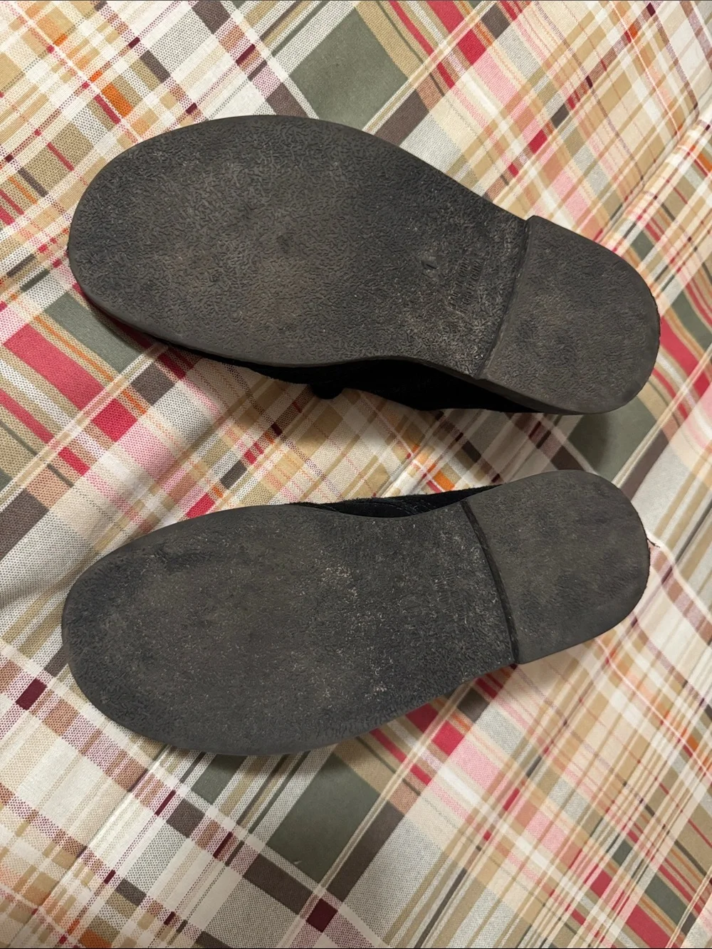 GAP Black Suede Kids Lace-Up Wingtip Dress Shoes